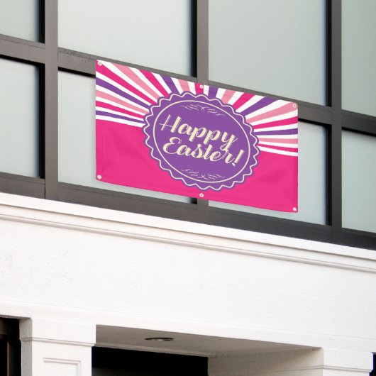 Banderoles Joyeuses Pâques (Bâtiment extérieur)