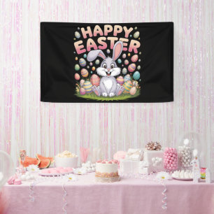 Banderoles Joyeuses Pâques 2025  Œufs Lapin Mignon