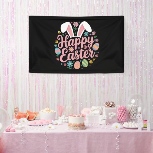 Banderoles Joyeuses Pâques oeuf lapin (Fête)