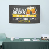 Banderoles Joyeux 100e anniversaire Jaune (Salon professionnel)