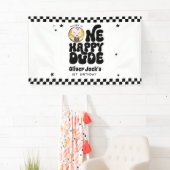 Banderoles Joyeux 1er Anniversaire à un Mec Heureux (En situation)