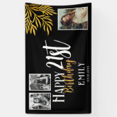 Banderoles Joyeux 21e Anniversaire Fond de Décoration Photo F (Vertical)