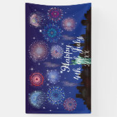 Banderoles Joyeux 4 juillet à New York (Vertical)