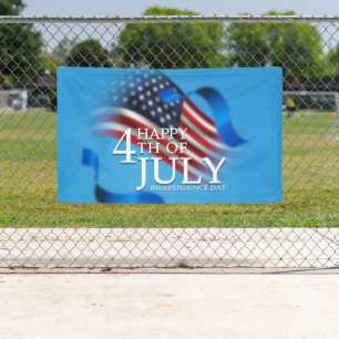 Banderoles Joyeux 4 juillet Patriotique Américain