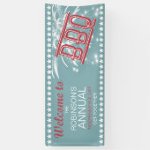 Banderoles Joyeux 4ème Fireworks BBBQ ID185 (Vertical)