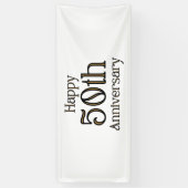 Banderoles Joyeux 50e anniversaire 2.5x6 Vinyl Banner (Vertical)