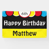 Banderoles Joyeux 6e anniversaire Matthew (Horizontal)