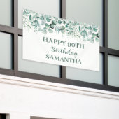 Banderoles Joyeux 90e anniversaire Eucalyptus Botanique Rusti (Bâtiment extérieur)