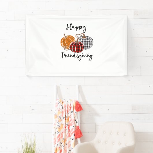 Banderoles Joyeux Ami-Action Plaid Chemise Thanksgiving Homme (En situation)