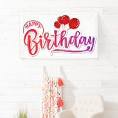Banderoles Joyeux anniversaire (En situation)