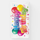 Banderoles Joyeux anniversaire (Verticale)