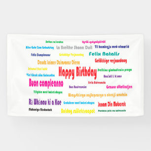 Banderoles Joyeux anniversaire