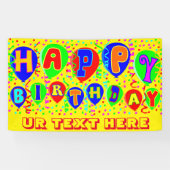 Banderoles Joyeux anniversaire (Horizontal)
