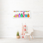 Banderoles Joyeux anniversaire (En situation)