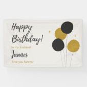 Banderoles Joyeux Anniversaire À Mon Mari Anniversaire (Horizontal)