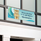 Banderoles Joyeux anniversaire Big Kahuna Beach Wave Tiki (Bâtiment extérieur)