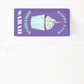 Banderoles Joyeux Anniversaire Bleu Cupcake Sprinkles Frostin (Insitu)