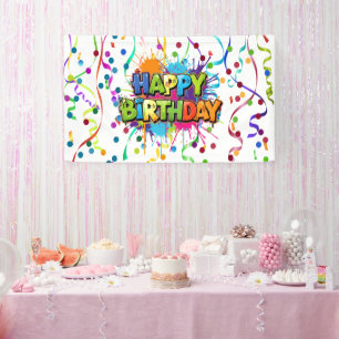 Banderoles Joyeux Anniversaire Coloré