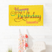 Banderoles JOYEUX ANNIVERSAIRE - conception des textes + vos (En situation)