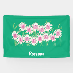 Banderoles Joyeux anniversaire Daisy Garden Design