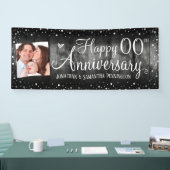 Banderoles Joyeux Anniversaire De Chaque Année Photo Argent C (Salon professionnel)