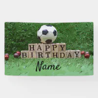 Carte Anniversaire Foot, Marine, Rouge Et Blanc, Personnalisable