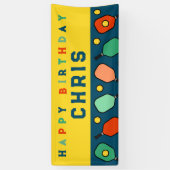 Banderoles Joyeux anniversaire de Pickleball (Vertical)