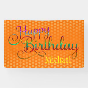 Banderoles JOYEUX ANNIVERSAIRE - design de texte + vos propre