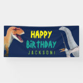 Banderoles Joyeux anniversaire enfants Dinosaur anniversaire (Horizontal)