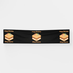 Banderoles Joyeux Anniversaire Et Beaucoup De S'mores 2.5x12 