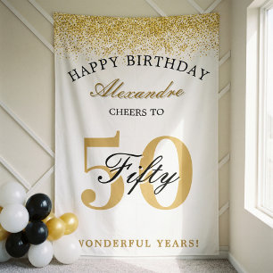 Banderoles Joyeux Anniversaire Félicitations Pour 50 Ans De C