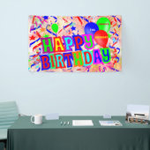 Banderoles Joyeux anniversaire, fête d'anniversaire (Salon professionnel)