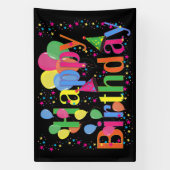 Banderoles Joyeux anniversaire, fête d'anniversaire (Verticale)