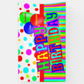 Banderoles Joyeux anniversaire, fête d'anniversaire (Vertical)