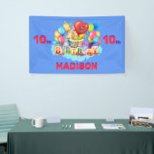 Banderoles Joyeux anniversaire Fun Kids Banner Ajouter nom et (Salon professionnel)