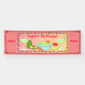 Banderoles Joyeux anniversaire Guacamole Margarita Custom (Horizontal)