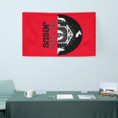 Banderoles Joyeux anniversaire Jésus (Salon professionnel)