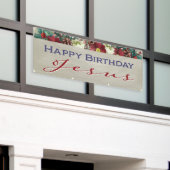 Banderoles Joyeux anniversaire Jésus Noël chrétien (Bâtiment extérieur)