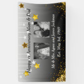 Banderoles Joyeux Anniversaire Maman et Papa Photo Ancien et (Vertical)