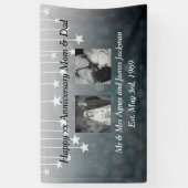 Banderoles Joyeux anniversaire maman et papa Vieux et nouvell (Vertical)