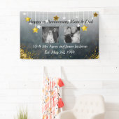 Banderoles Joyeux anniversaire maman et papa Vieux et nouvell (En situation)