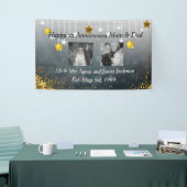 Banderoles Joyeux anniversaire maman et papa Vieux et nouvell (Salon professionnel)