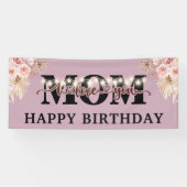 Banderoles Joyeux anniversaire Maman Party (Horizontal)