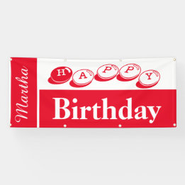 Banderoles Joyeux anniversaire Martha