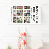 Banderoles Joyeux Anniversaire Moderne \ Tous âges | Collage (En situation)