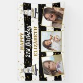 Banderoles Joyeux anniversaire n'importe quel âge Photo Colla (Vertical)