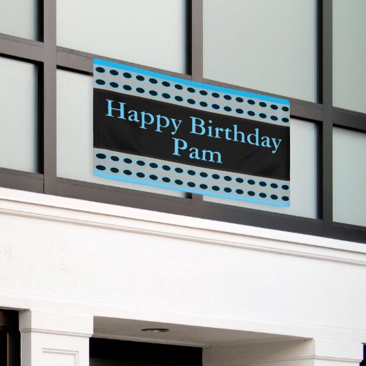 Banderoles Joyeux anniversaire Pam (Bâtiment extérieur)