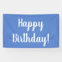 Joyeux Anniversaire Pastel Bleu Blanc Anniversaire