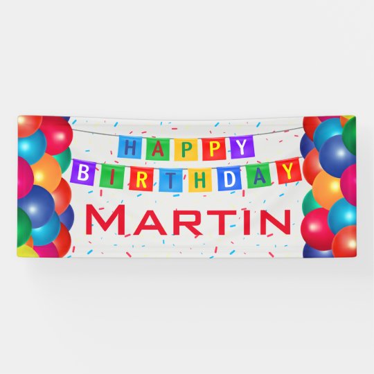 Banderoles Joyeux Anniversaire Personnalise Zazzle Be