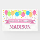 Banderoles Joyeux anniversaire personnalisé (Horizontal)